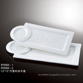 Professional porcelain wholesale modern design restaurant white square porcelain plate